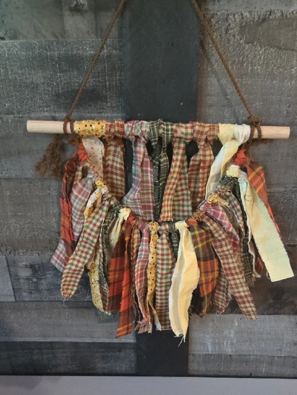 Rustic Fall Boho Chic Garland and Wall Hanging Set